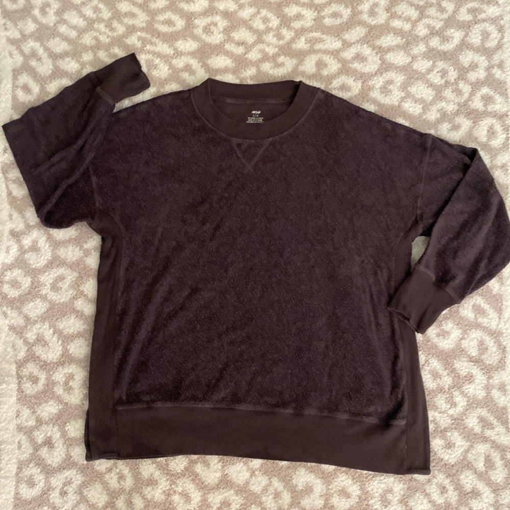 AERIE oversized fleece crew